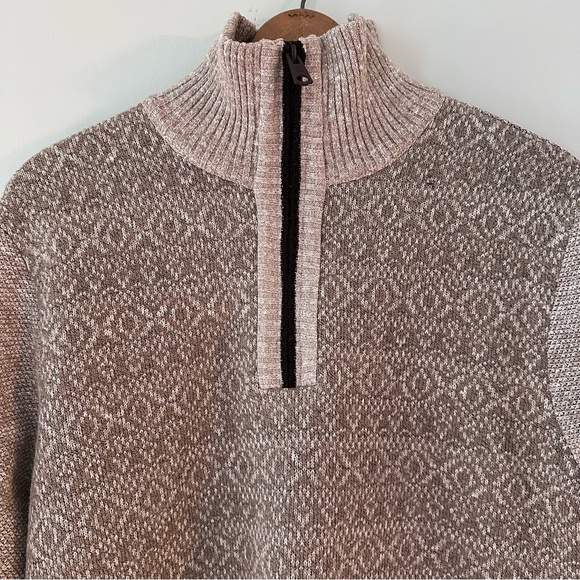 BUFFALO David Bitton Men’s Combo Jute Fleece Lined 3/4 Zip Sweater Size XL - Picture 7 of 15